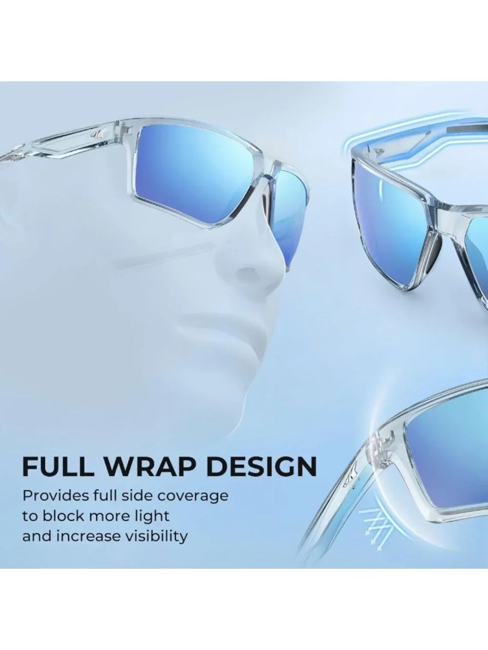Polarized Sport Sunglasses for Men & Women | UV Protection, Lightweight